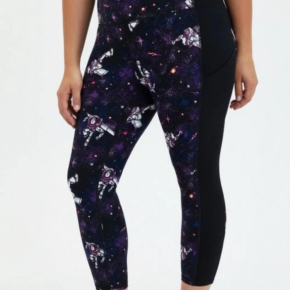 Torrid Disney Pixar Toy Story Buzz Lightyear Galaxy High-Rise Crop Legging - Picture 2 of 8